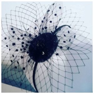 Fascinator Netz schwd